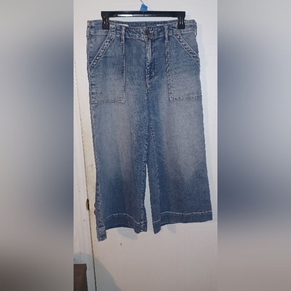Pilcro and the letter press cropped denim pants